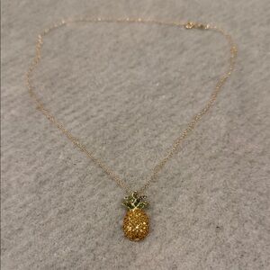 Elegant Gold Pineapple Necklace